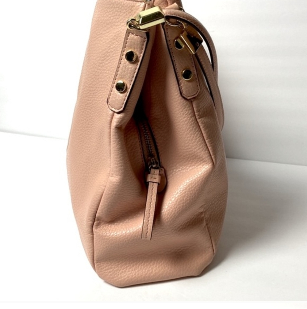 ANNE KLEIN Bags Pink EUC Satchel Handbag Polka Dot Womens Large Bag - Picture 3 of 15